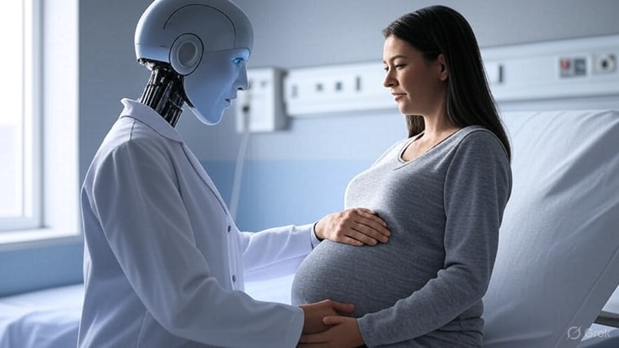 Un robot con IA atiende a una mujer embarazada, pero no reemplazará a su ginecólogo