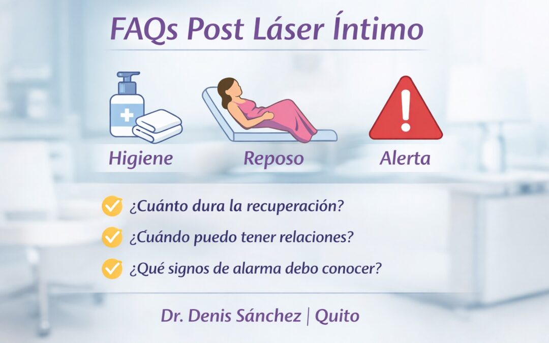 Cuidados post láser íntimo en Quito: guía de recuperación, higiene, reposo y signos de alarma (FAQ)