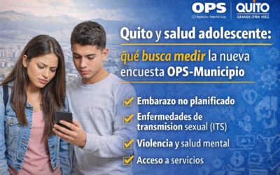 Quito y salud adolescente: qué busca medir la nueva encuesta OPS-Municipio