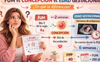 Fecha de concepción vs FUM vs edad gestacional: diferencias claras (y cuál usar)